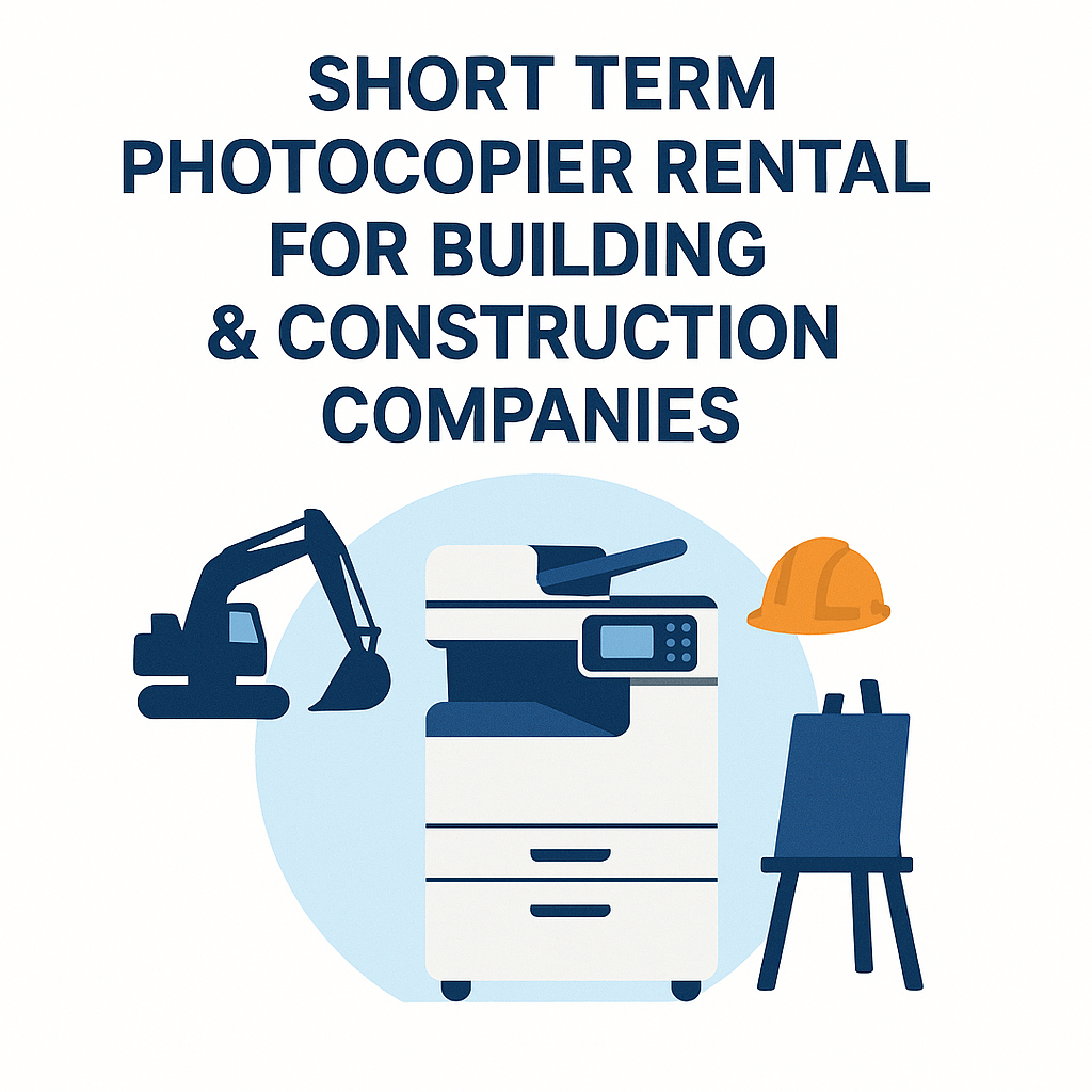 Short term photocopier rental for building and construction companies