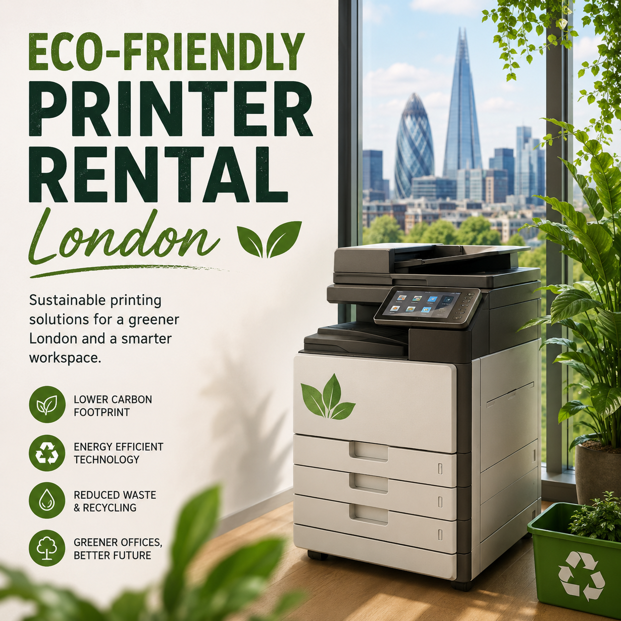 Eco-Friendly Printer Rental in London