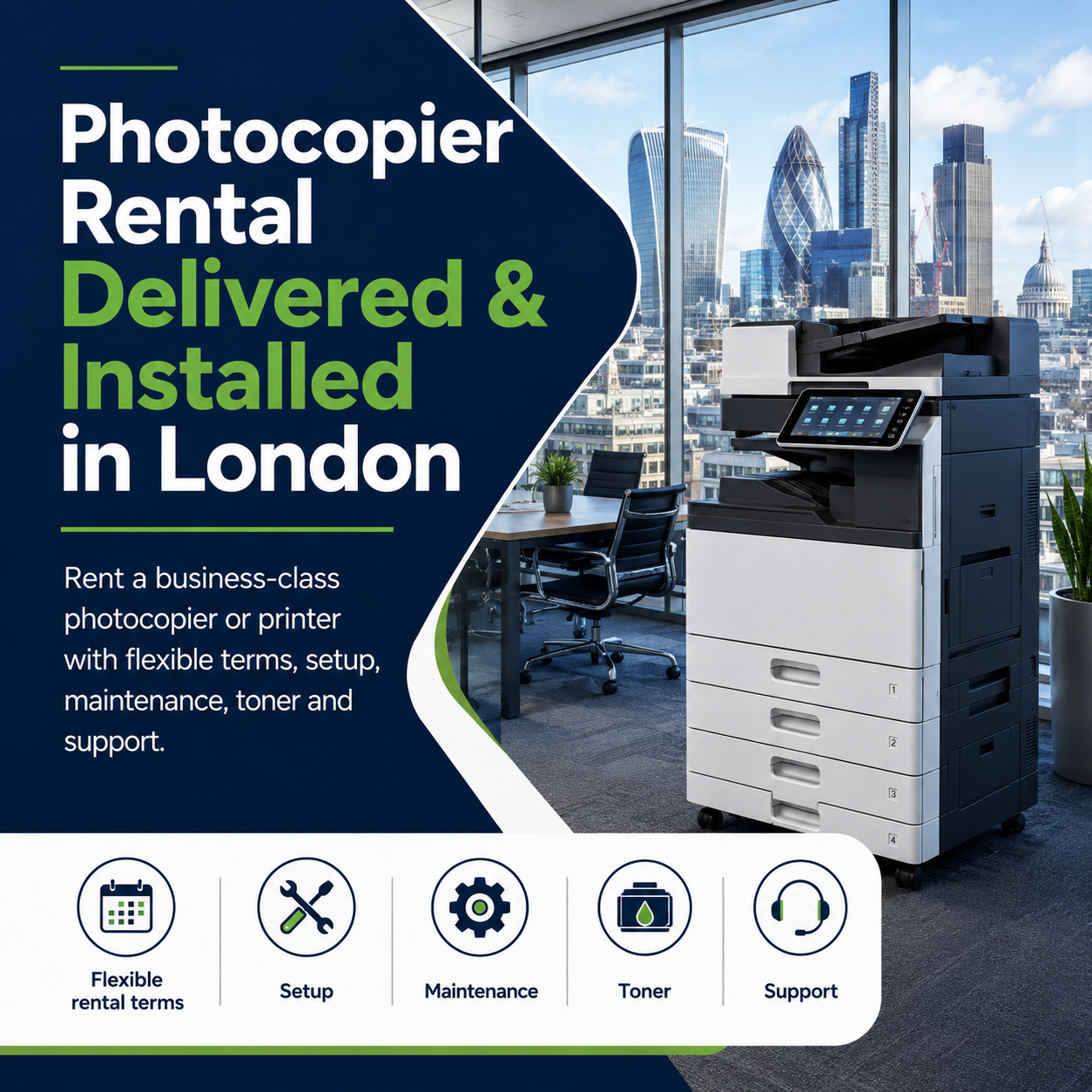 Photocopier Rental with Free Delivery London