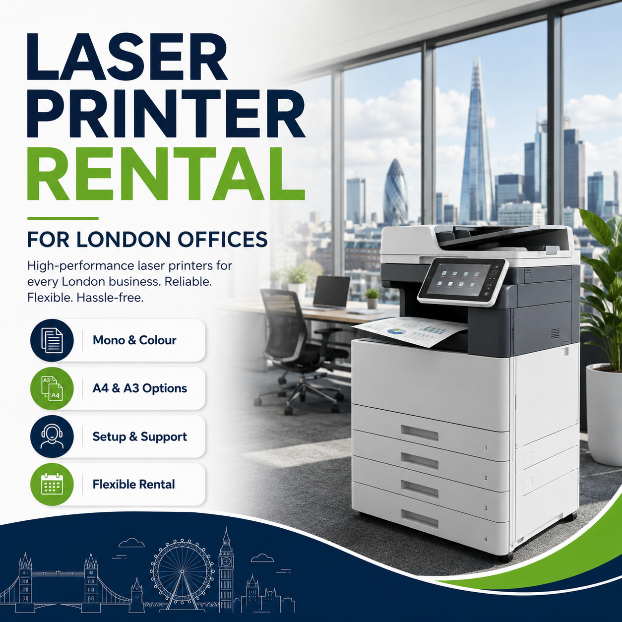 Laser Printer Rental London